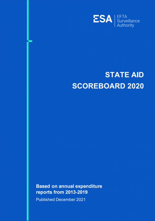 State Aid Scoreboard for 2020 EFTA Surveillance Authority